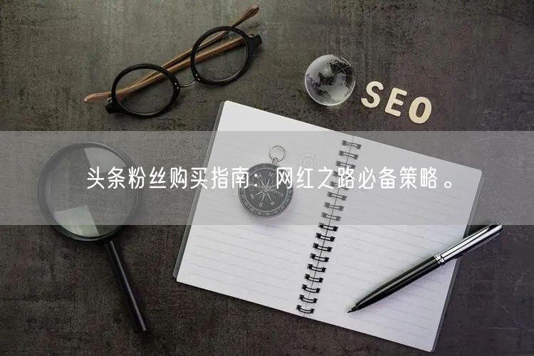 头条粉丝购买指南：网红之路必备策略。